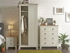 GFW Lancaster Cream and Oak 3 Piece Bedroom Furniture Package
