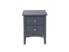 Core Como Midnight Blue 2 Drawer Petite Bedside Table
