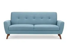 Julian Bowen Monza Blue Linen 3 Seater Sofa