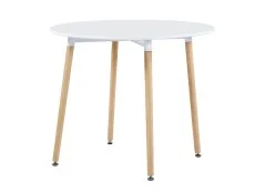 Seconique Lindon 90cm White and Oak Dining Table
