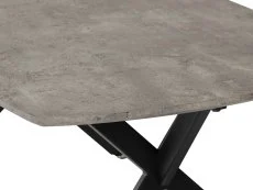 Seconique Athens 140cm Concrete Effect Dining Table