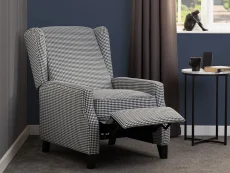 Seconique Kensington Dogstooth Fabric Recliner Chair