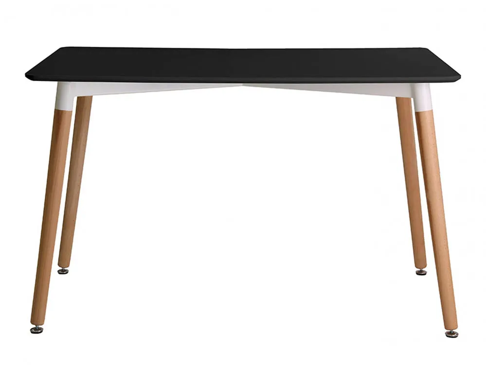 LPD LPD Fraser Black 120cm Dining Table