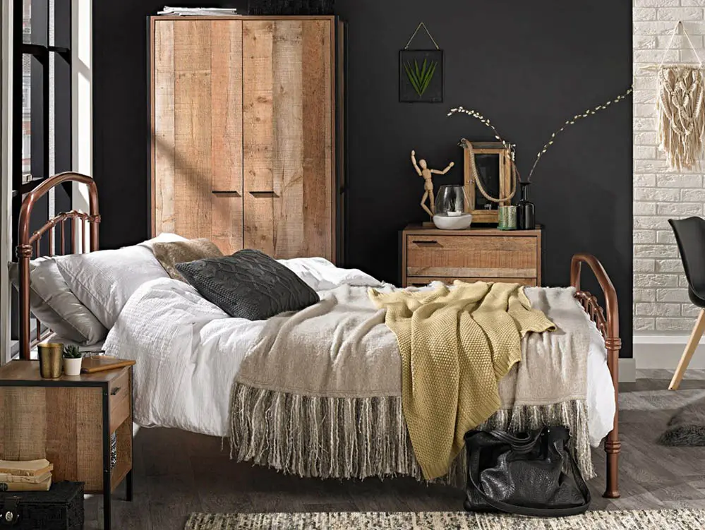 LPD LPD Hoxton Rustic 3 Piece Bedroom Furniture Package