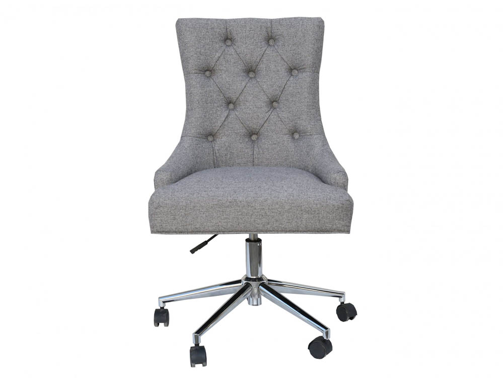 Kenmore Golspie Light Grey Upholstered Fabric Office Chair