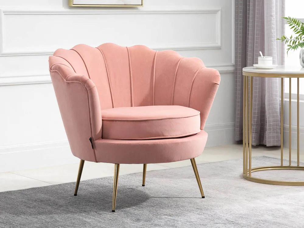 Birlea Furniture & Beds Birlea Ariel Coral Fabric Chair