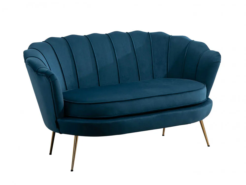 Birlea Furniture & Beds Birlea Ariel Blue Fabric 2 Seater Sofa