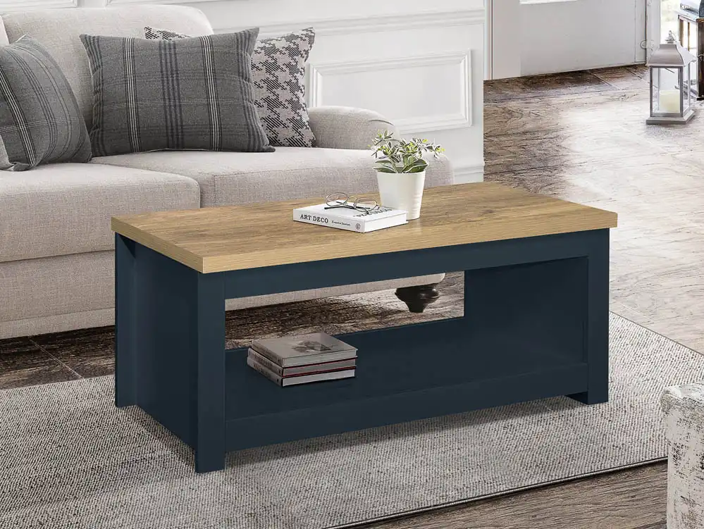 Birlea Furniture & Beds Birlea Highgate Navy and Oak Effect Coffee Table