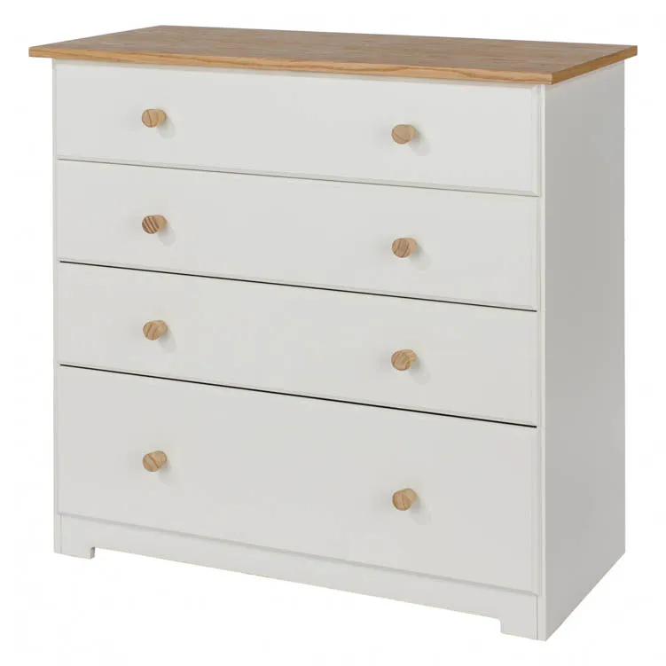 Core Products Core Colorado White and Oak 4 Drawer Chest of Drawers