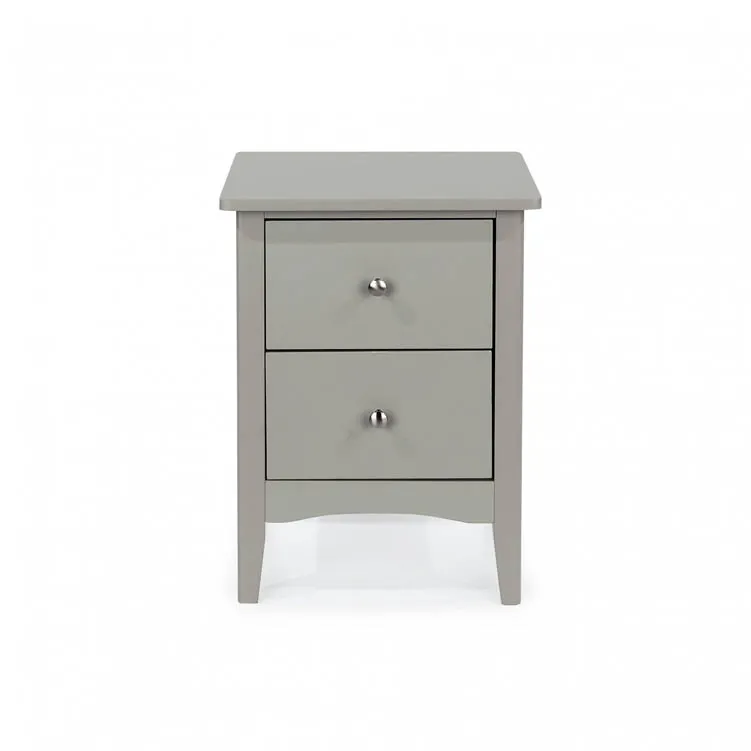 Core Products Core Como Light Grey 2 Drawer Bedside Table