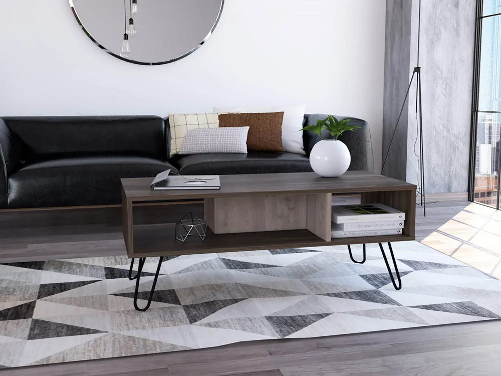 Core Products Core Nevada Smoked Oak and Grey Oak Effect Coffee Table