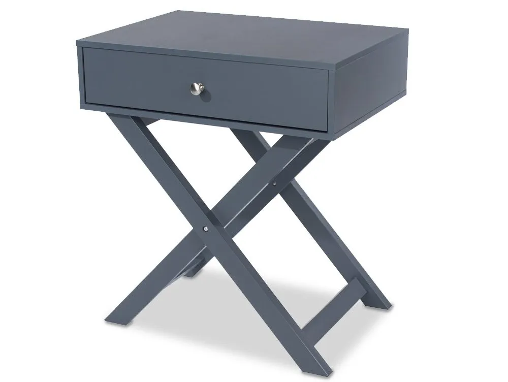 Core Products Core Options Blue 1 Drawer Petite Bedside Table