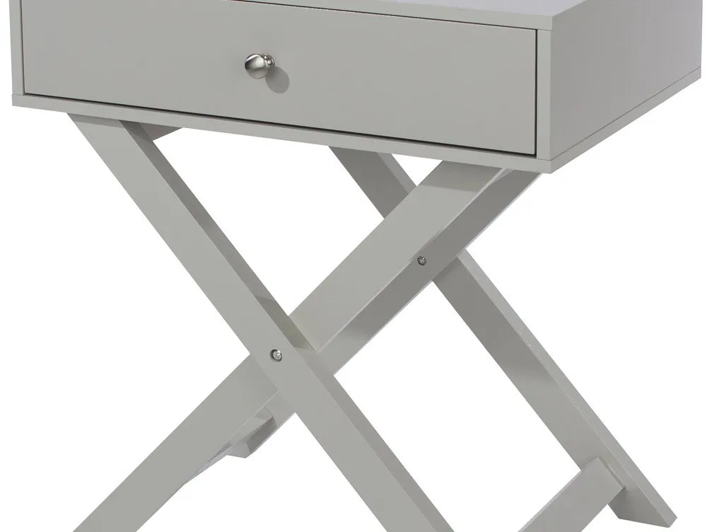 Core Products Core Options Grey 1 Drawer Petite Bedside Table