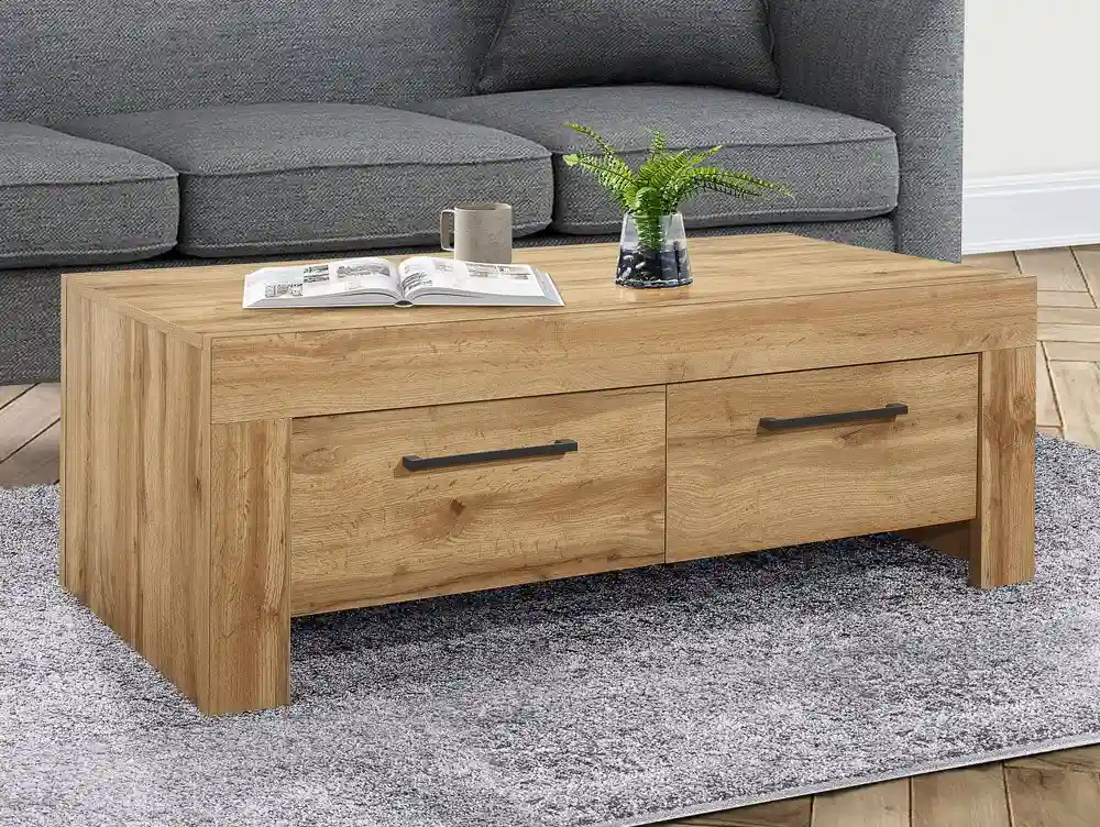Birlea Furniture & Beds Birlea Compton Oak 4 Drawer Coffee Table
