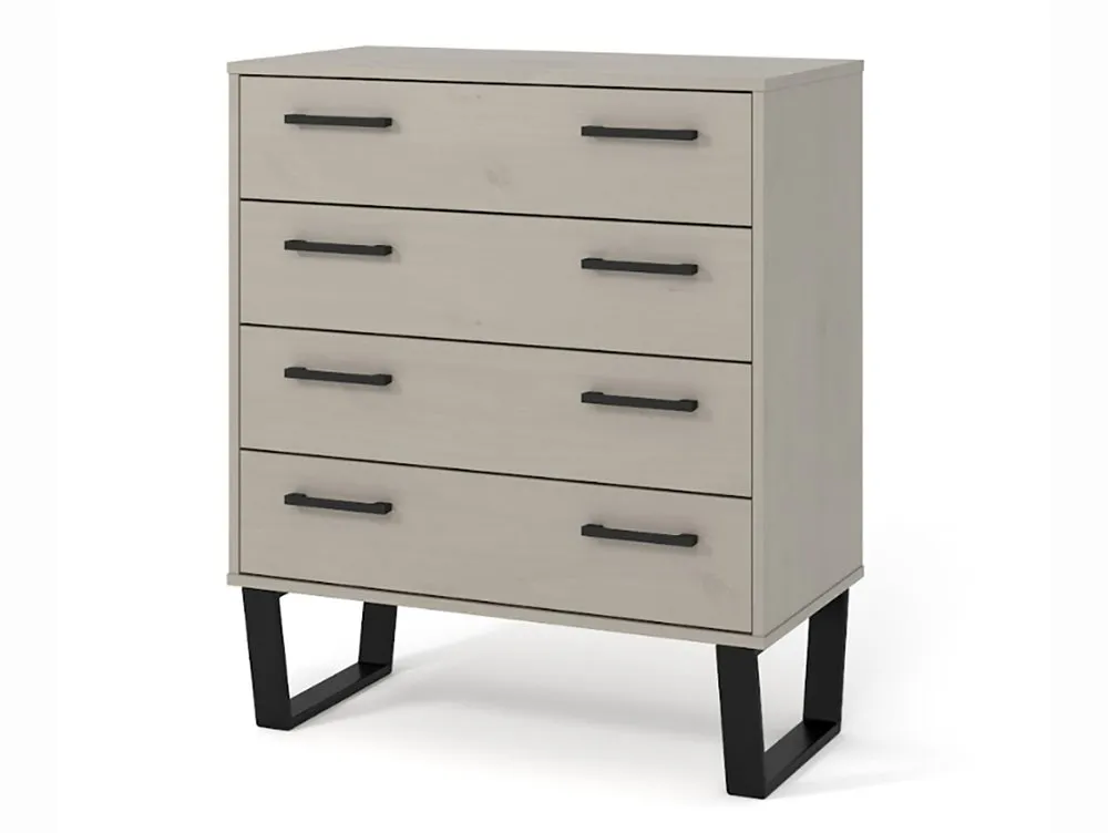 Core Products Core Texas Grey Waxed Pine 4 Drawer Chest of Drawers