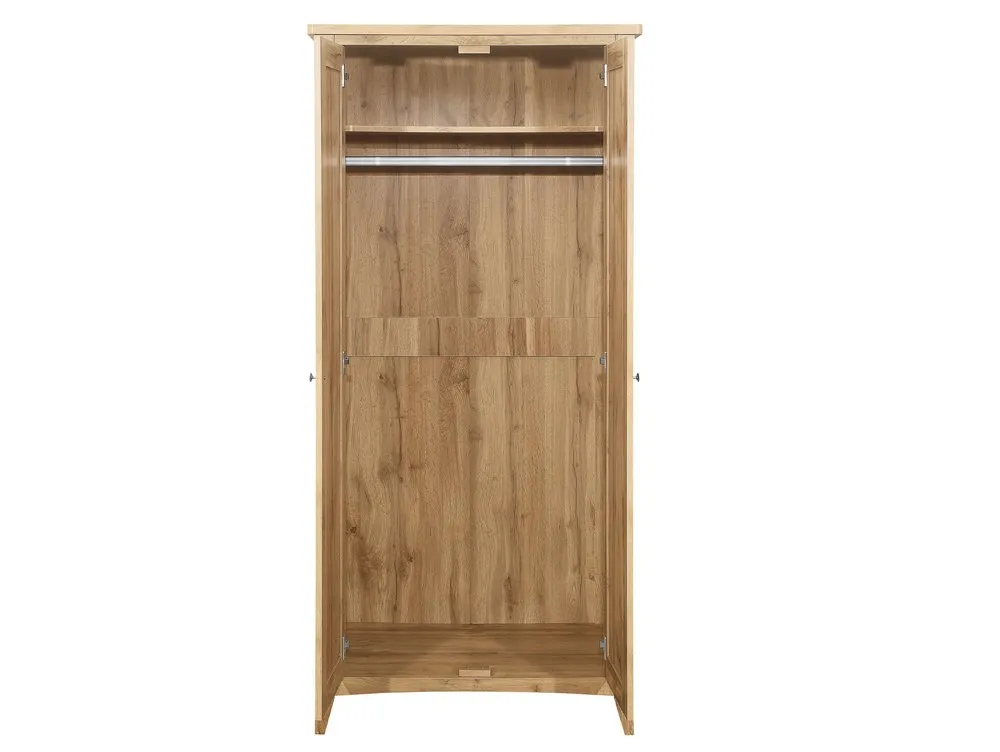 Birlea Furniture & Beds Birlea Hampstead Oak 2 Door Double Wardrobe