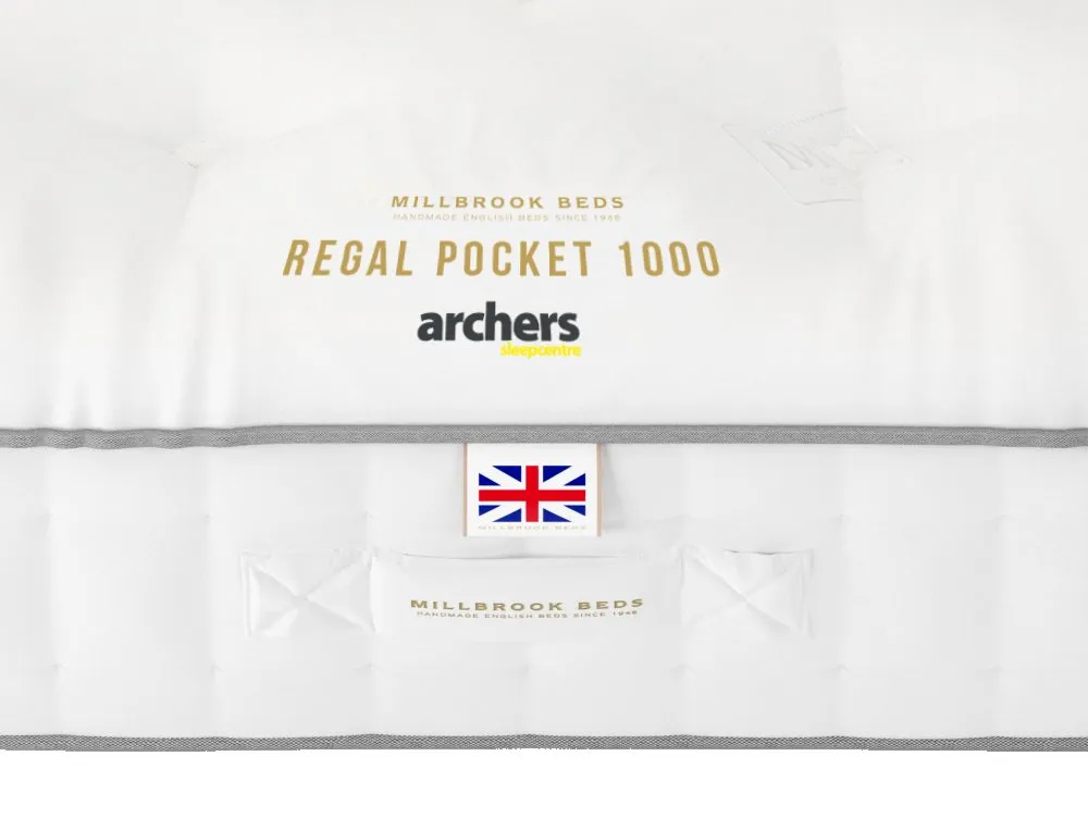 Millbrook Beds Millbrook Regal Pocket 1000 6ft Super King Size Mattress