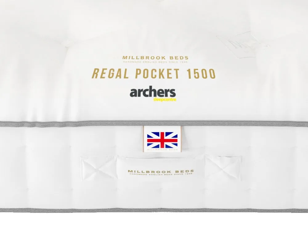 Millbrook Beds Millbrook Regal Pocket 1500 2ft6 Small Single Mattress