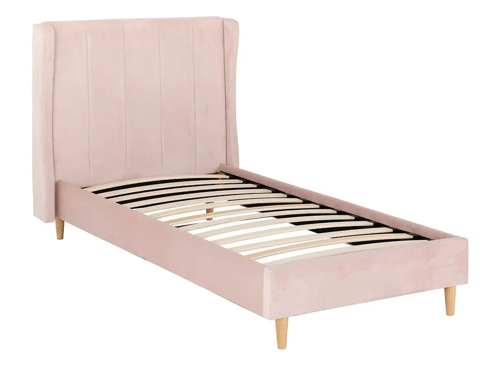 Seconique Seconique Amelia 3ft Single Pink Fabric Bed Frame