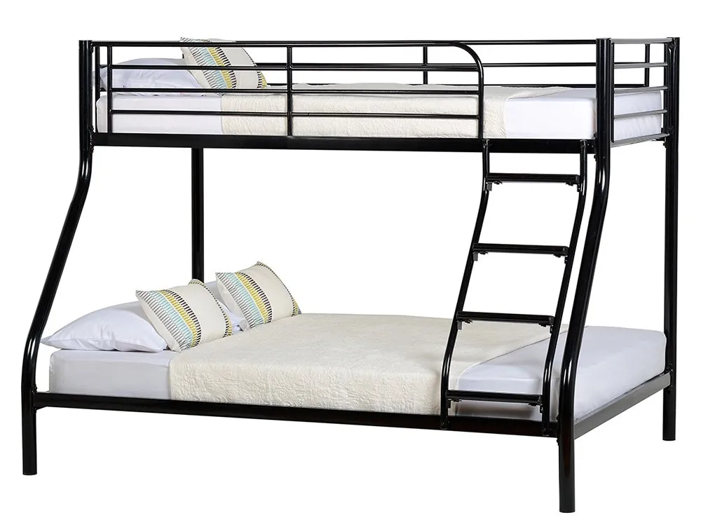 Seconique Seconique Tandi 3ft plus 4ft6 Black Metal Bunk Bed Frame