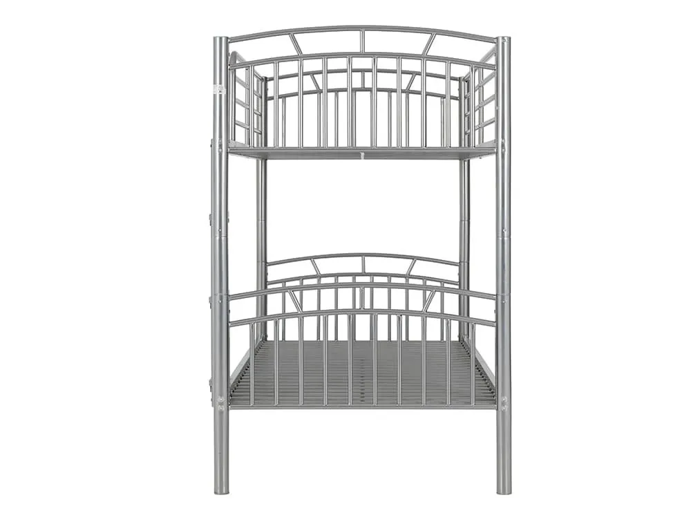 Seconique Seconique Ventura 3ft Silver Metal Bunk Bed Frame