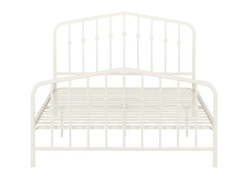 Seconique Seconique York 5ft King Size White Metal Bed Frame