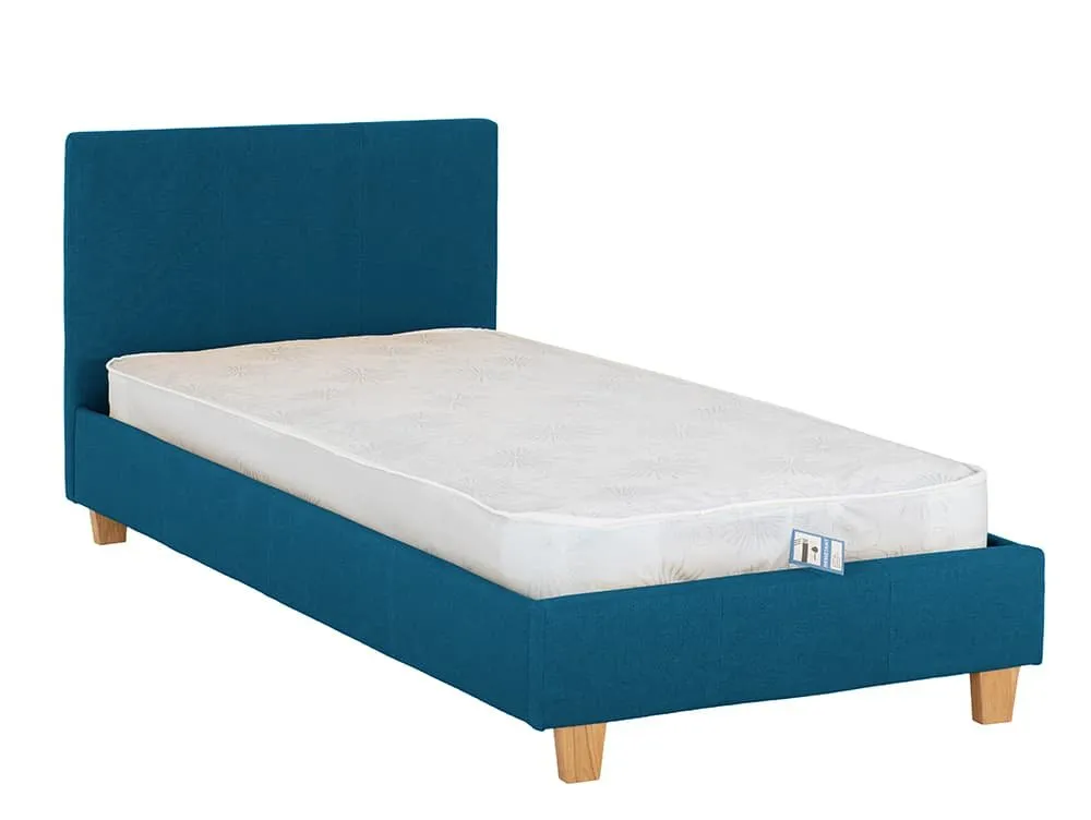 Seconique Seconique Prado 3ft Single Petrol Blue Fabric Bed Frame