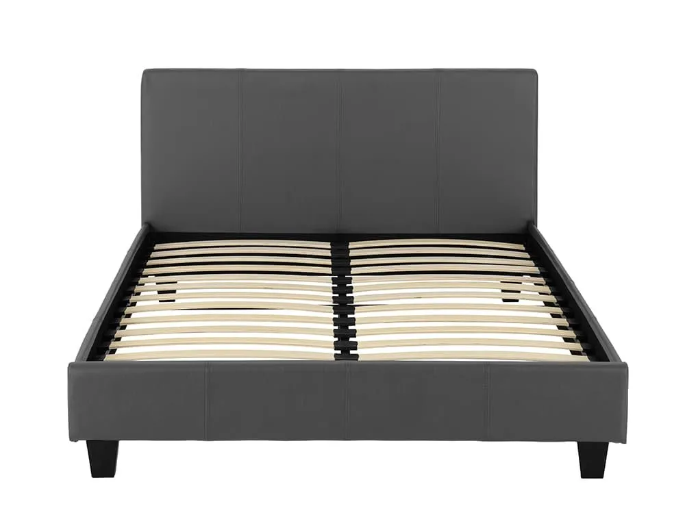 Seconique Seconique Prado 5ft King Size Grey Faux Leather Bed Frame
