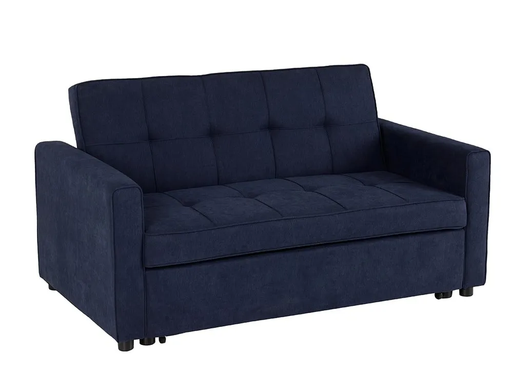 Seconique Seconique Astoria Navy Blue Fabric Sofa Bed