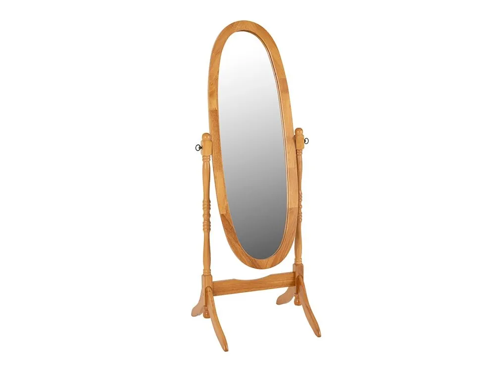 Seconique Seconique Contessa Antique Pine Wooden Cheval Mirror
