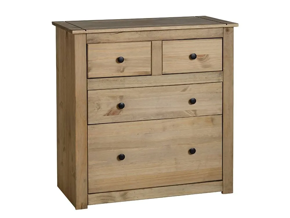 Seconique Seconique Panama Waxed Pine 2+2 Drawer Chest of Drawers