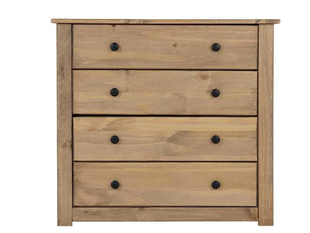Seconique Seconique Panama Waxed Pine 4 Drawer Chest of Drawers