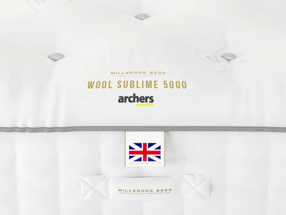 Millbrook Beds Millbrook Wool Sublime Pocket 5000 3ft Single Divan Bed