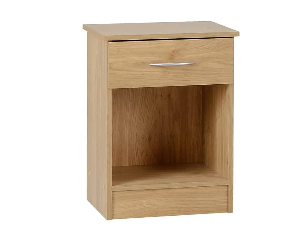 Seconique Seconique Bellingham Oak 1 Drawer Bedside Cabinet