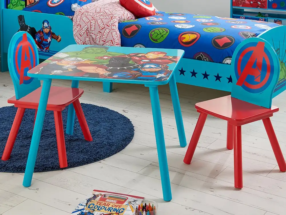 Disney Disney Marvel Avengers Table and 2 Chairs