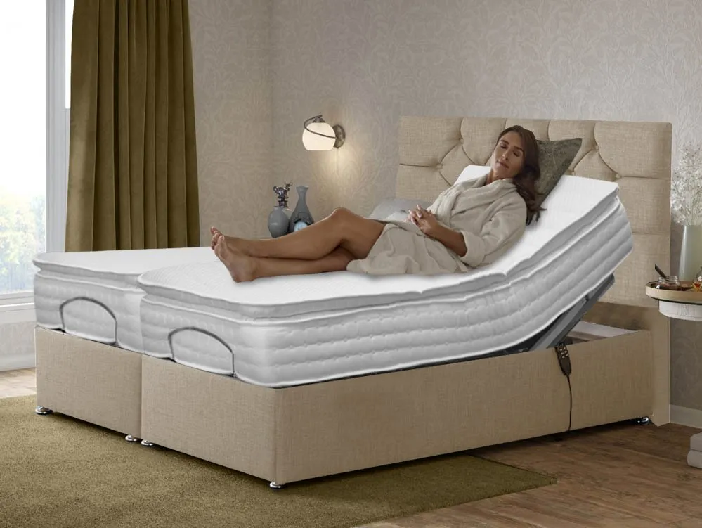Flexisleep Flexisleep Luxury Pocket 1000 Electric Adjustable 6ft Super King Size Bed (2 x 3ft)