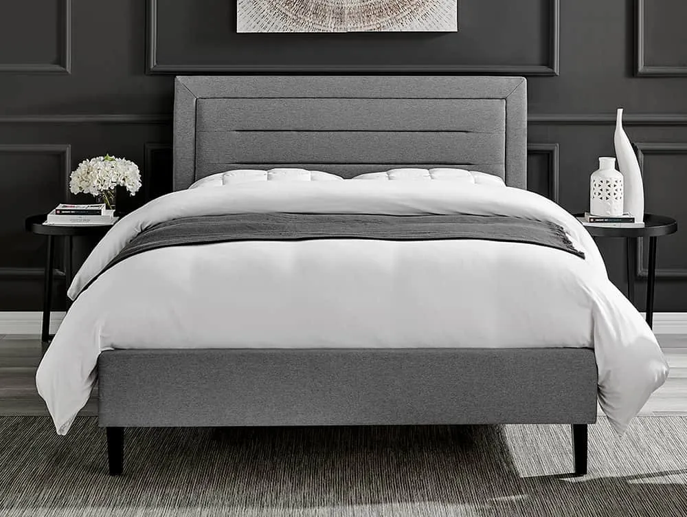Limelight  Limelight Picasso 4ft Small Double Grey Fabric Bed Frame