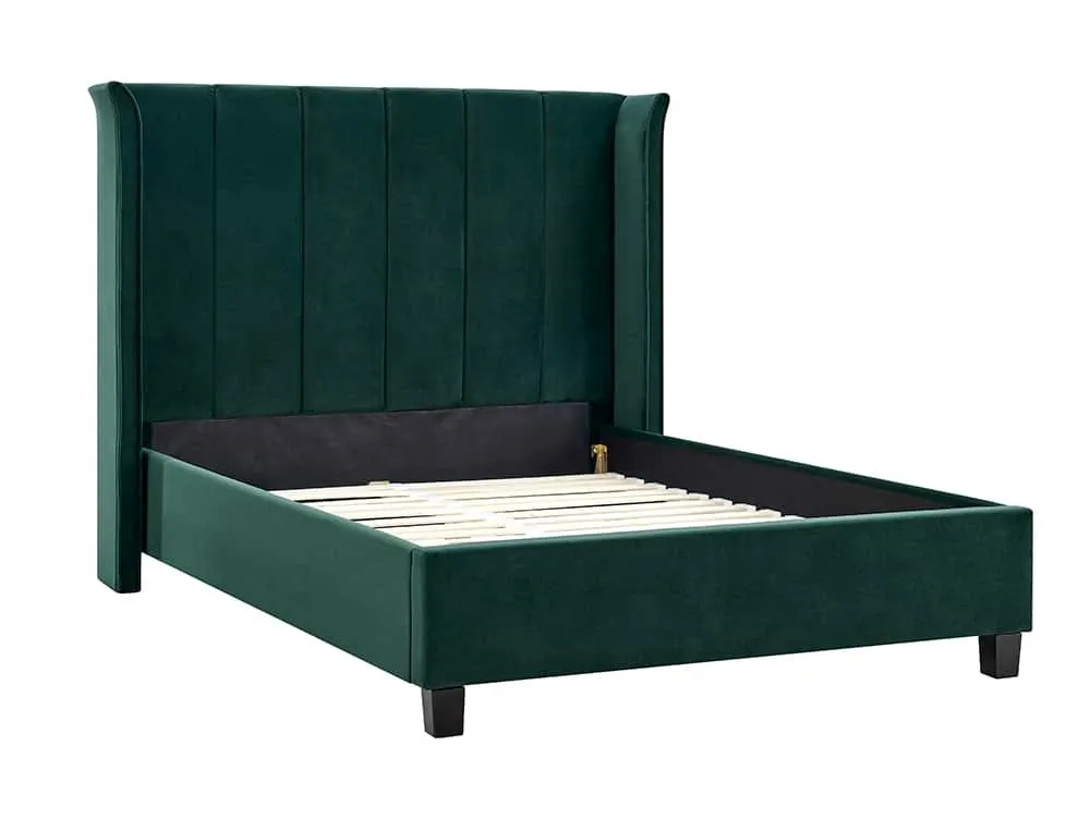 Limelight  Limelight Polaris 5ft King Size Emerald Green Fabric Bed Frame