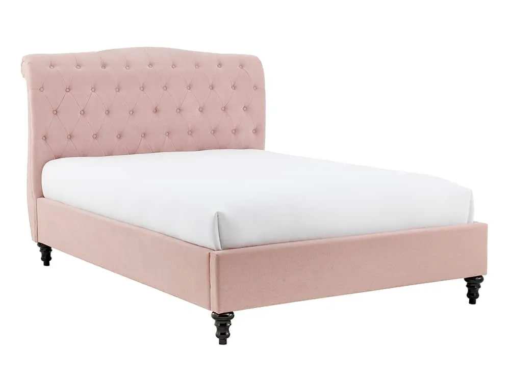 Limelight  Limelight Rosa 5ft King Size Pink Fabric Bed Frame