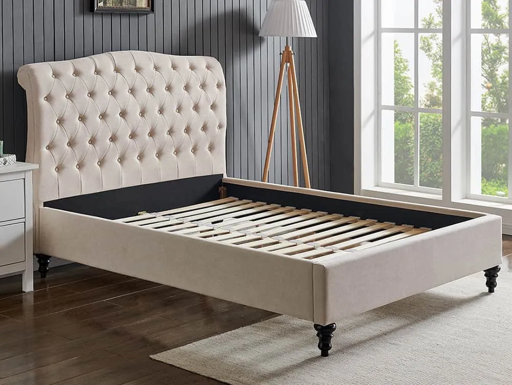 Limelight  Limelight Rosa 4ft6 Double Natural Fabric Bed Frame