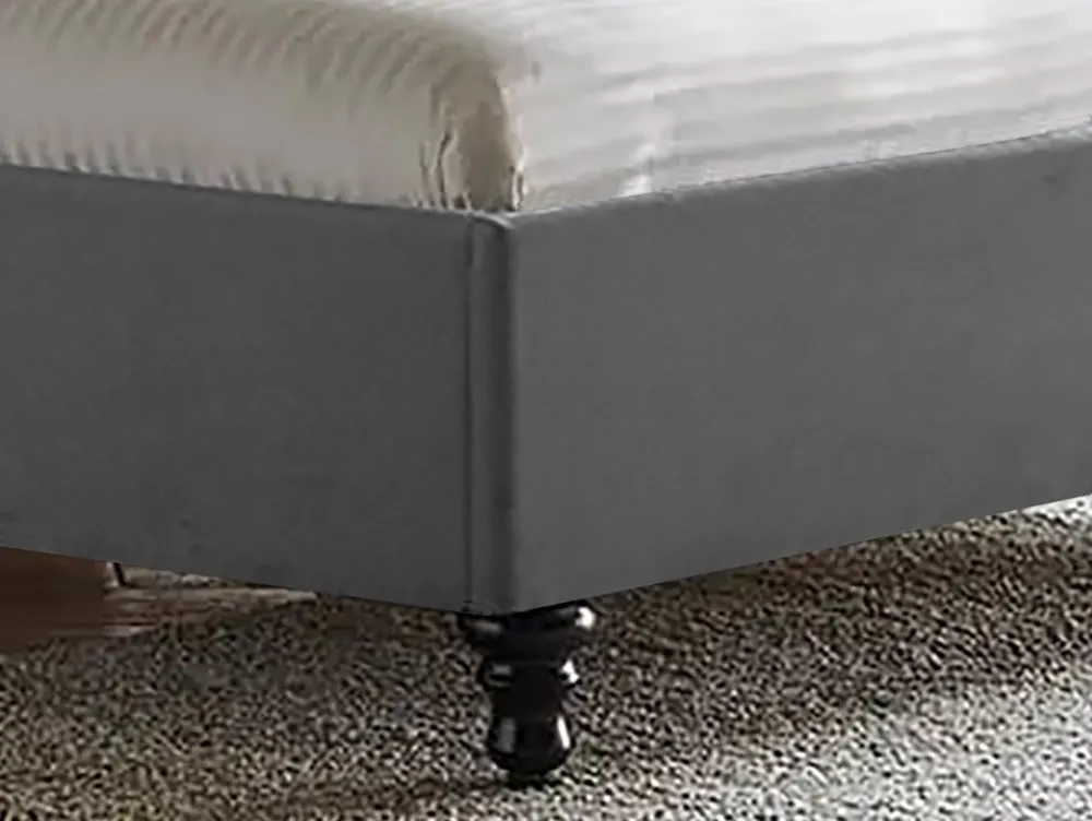 Limelight  Limelight Rosa 4ft6 Double Dark Grey Fabric Bed Frame