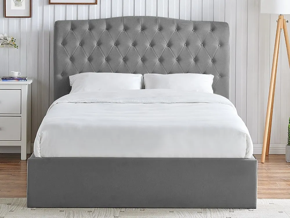 Limelight  Limelight Rosa 6ft Super King Size Dark Grey Fabric Bed Frame