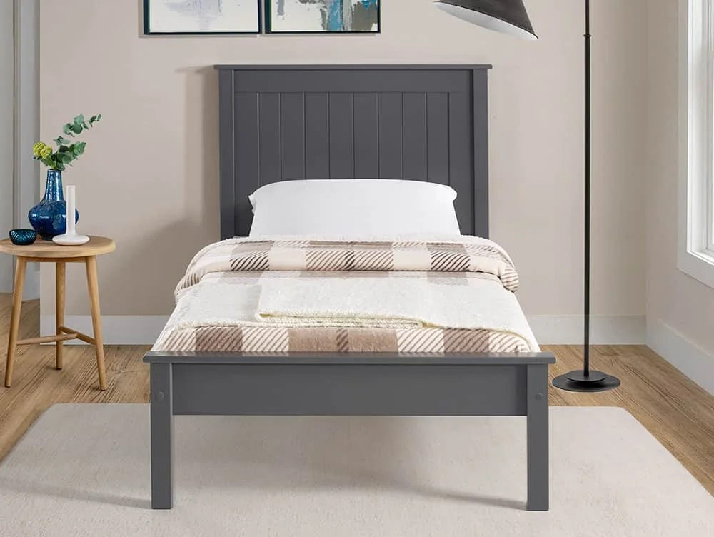 Limelight  Limelight Taurus 3ft Single Dark Grey Wooden Bed Frame (Low Footend)