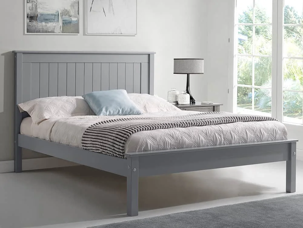 Limelight  Limelight Taurus 4ft6 Double Light Grey Wooden Bed Frame (Low Footend)