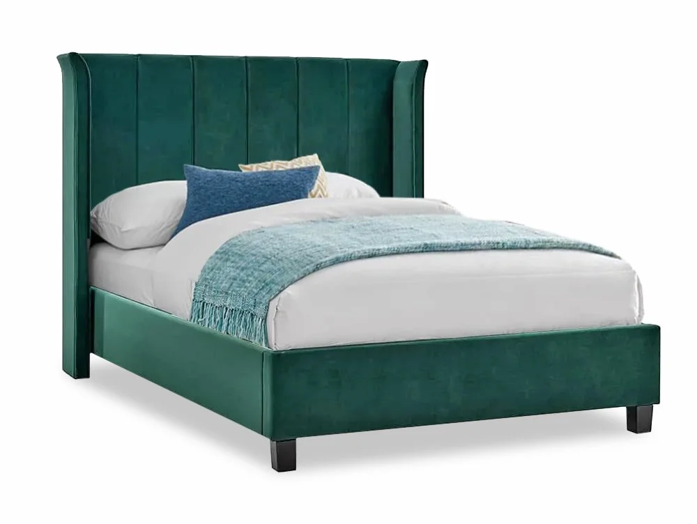 Limelight  Limelight Polaris 4ft6 Double Emerald Green Fabric Bed Frame