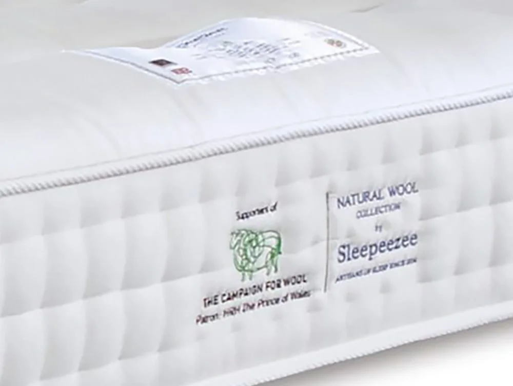 Sleepeezee Sleepeezee Wool Deluxe Pocket 1200 3ft Single Mattress