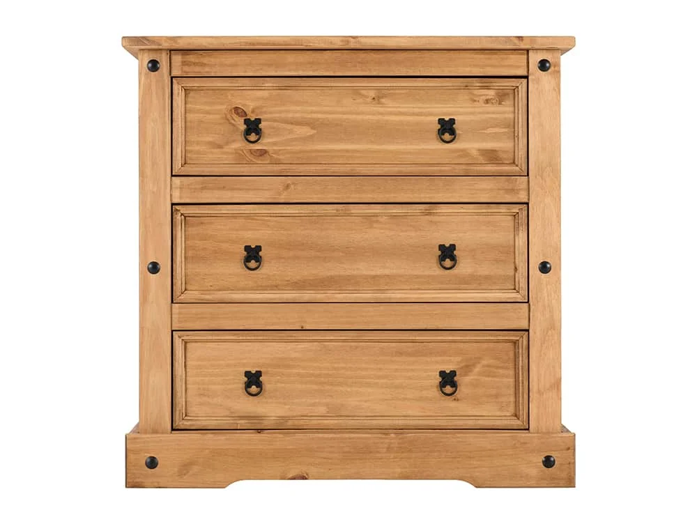 Seconique Seconique Corona Pine 3 Drawer Chest of Drawers
