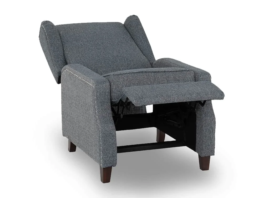 Seconique Seconique Kensington Blue Fabric Recliner Chair