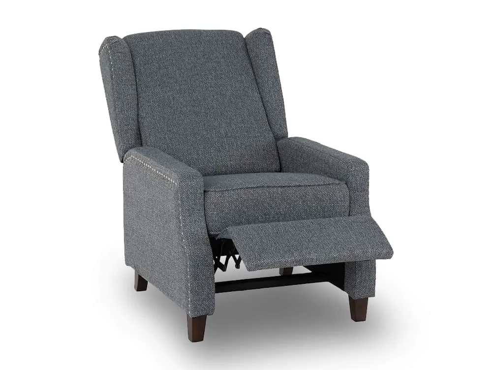 Seconique Seconique Kensington Blue Fabric Recliner Chair