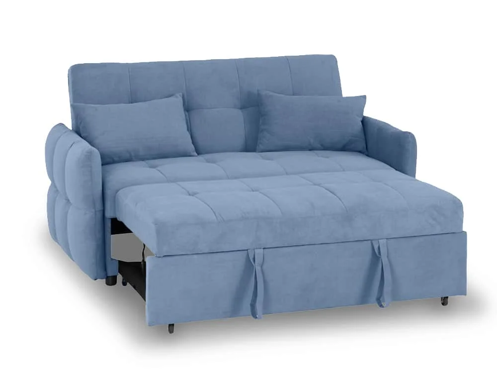 Seconique Seconique Chelsea Blue Fabric Sofa Bed